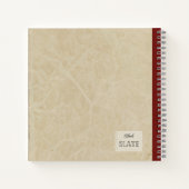 Ein roter Apfel und eine halbe Personalisierte Zus Notizblock (Rückseite)