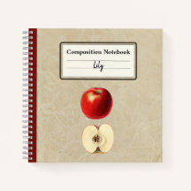 Ein roter Apfel und eine halbe Personalisierte Zus