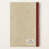 Ein roter Apfel und eine halbe Personalisierte Zus Notizblock (Rückseite)