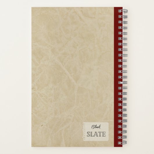 Ein roter Apfel und eine halbe Personalisierte Zus Notizblock (Rückseite)