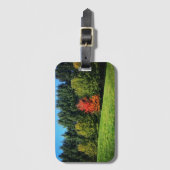 Ein Roter Baum Gepäckanhänger (Vorderseite Vertikal)