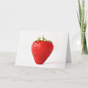 Ein roter Erdbeeren-Gccm Karte