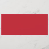 ein roter Hintergrund mit Menükarte (Vorderseite)