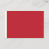 ein roter Hintergrund mit Platzkarte (Vorderseite)