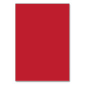 ein roter Hintergrund mit Tischnummer (Rückseite)