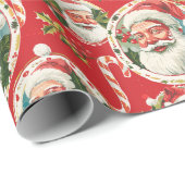 Ein roter Hintergrund mit Weihnachtsthema Geschenkpapier (Rolleneckpunkt)