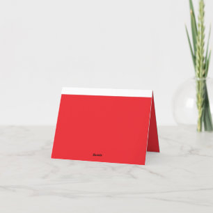 ein roter Hintergrund mit weißem Rand Dankeskarte