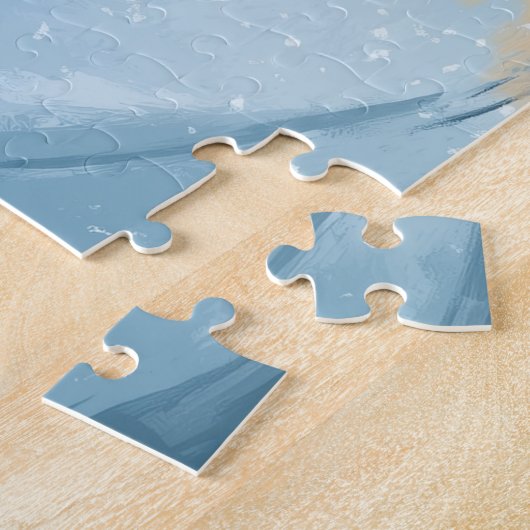 Ein roter LKW mit einem Weihnachtsbaum Puzzle (Seite)