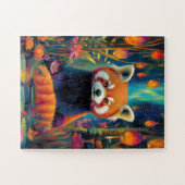 Ein roter Panda in einem bezaubernden Wald Puzzle (Horizontal)