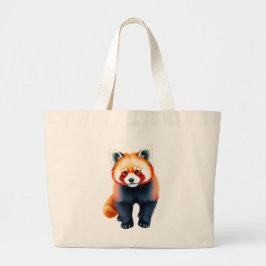 Ein Roter Panda Jumbo Stoffbeutel