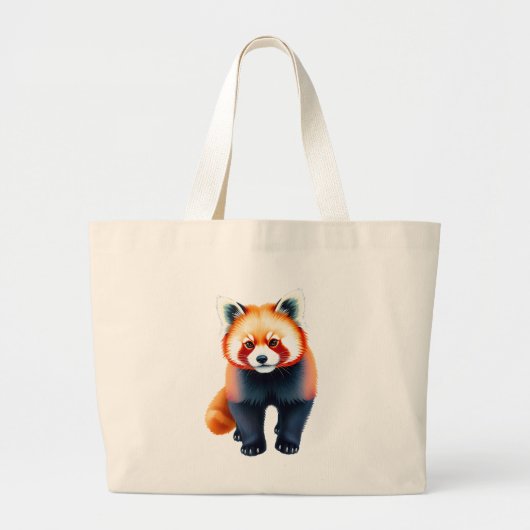 Ein Roter Panda Jumbo Stoffbeutel (Vorne)