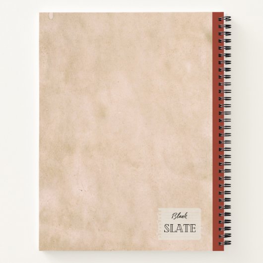 Ein roter Pfirsich und eine halbe Personalisierte  Notizblock (Rückseite)