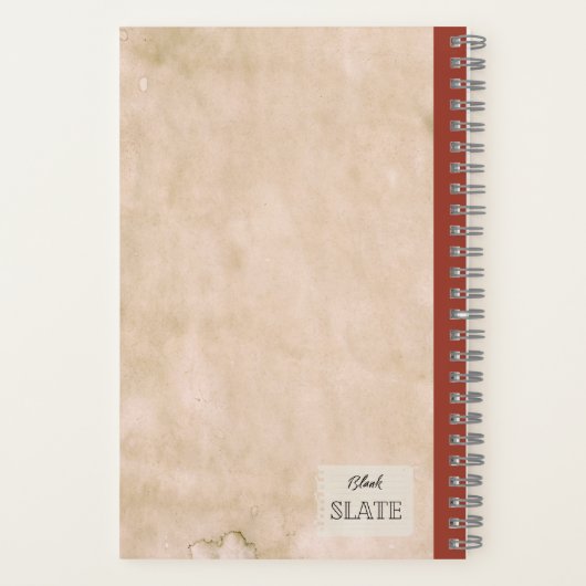 Ein roter Pfirsich und eine halbe Personalisierte Notizblock (Rückseite)