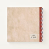 Ein roter Pfirsich und eine halbe Personalisierte  Notizblock (Rückseite)