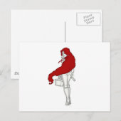 Ein roter Reitplatz Postkarte (Vorne/Hinten)