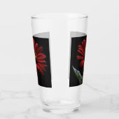 ein roter Schwanz auf schwarz Links Seite, Glas (Links)