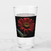 ein roter Schwanz auf schwarz Links Seite, Glas (Vorderseite)