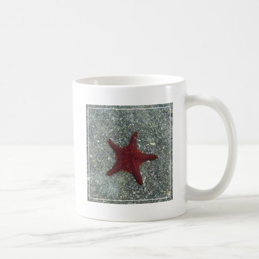 Ein roter Starfish | Galapagos, Equador Kaffeetasse (Rechts)
