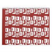 Ein roter Teppich mit einem textilen Muster wird a Kalender (Titelbild)