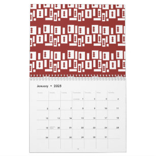 Ein roter Teppich mit texturiertem Muster ist ausg Kalender