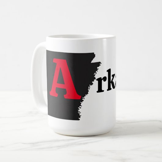 Ein roter Text Kaffeetasse (Vorderseite Links)