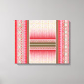 Ein roter und rosafarbener Teppich mit kühlem Mobi Leinwanddruck (Vorderseite)