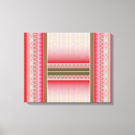 Ein roter und rosafarbener Teppich mit kühlem Mobi Leinwanddruck (Vorderseite)