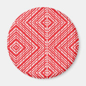 ein roter und weißer Hintergrund mit einem Diamant Magnet (Vorne)