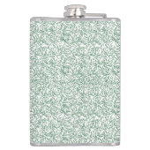 ein roter und weißer Hintergrund mit einem Muster Flachmann (Rückseite)