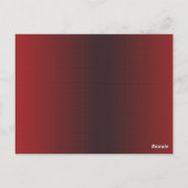 ein roter und weißer Hintergrund mit kleinen weiße Postkarte (Rückseite)