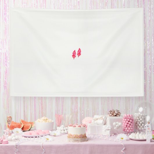 ein rotes Blätter auf schwarzem Hintergrund Banner (Party)