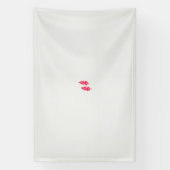 ein rotes Blätter auf schwarzem Hintergrund Banner (Vertikal)