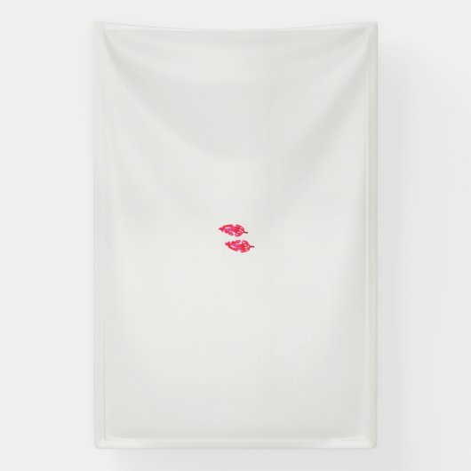 ein rotes Blätter auf schwarzem Hintergrund Banner (Vertikal)