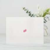 ein rotes Blätter auf schwarzem Hintergrund Einladung (Stehend Vorderseite)