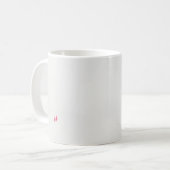 ein rotes Blätter auf schwarzem Hintergrund Kaffeetasse (Vorderseite Links)