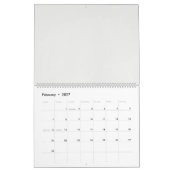 ein rotes Blätter auf schwarzem Hintergrund Kalender (Feb 2027)