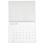 ein rotes Blätter auf schwarzem Hintergrund Kalender (Jan 2027)