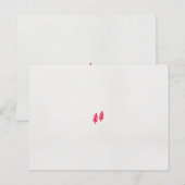 ein rotes Blätter auf schwarzem Hintergrund Postkarte (Vorne/Hinten)