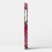 Ein rotes flüssiges Regenbogen Dots Abstraktes Mus Case-Mate iPhone Hülle (Rückseite / Links)