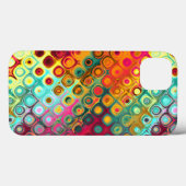 Ein rotes, flüssiges Regenbogenmuster Abstrakt Case-Mate iPhone Hülle (Rückseite (Horizontal))