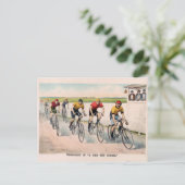 Ein rotes, heißes Ende, 1894 Postkarte (Stehend Vorderseite)