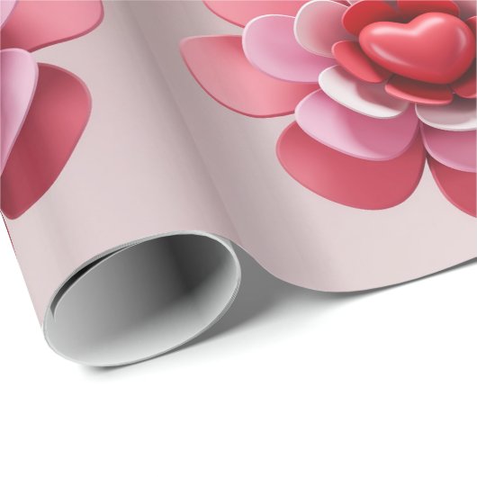 ein rotes Herz Geschenkpapier (Rolleneckpunkt)