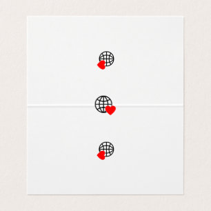 Ein rotes Herzsymbol, das mit glatten, fetten Lini