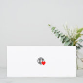 Ein rotes Herzsymbol mit glatten, fetten Linien (Stehend Vorderseite)