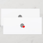 Ein rotes Herzsymbol mit glatten, fetten Linien (Vorne/Hinten)