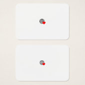 Ein rotes Herzsymbol mit glatten, fetten Linien (Vorne & Hinten)