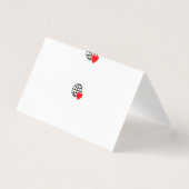 Ein rotes Herzsymbol mit glatten, fetten Linien (Vorderseite)