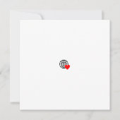 Ein rotes Herzsymbol mit glatten, fetten Linien Karte (Vorderseite)