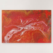 Ein rotes Puzzle mit 1 dynamischem Antrieb behalte (Horizontal)