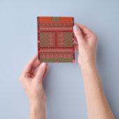 ein rotes und beige Muster Flyer (Gruppe)